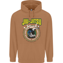Jiu Jitsu Brazilian MMA Mixed Martial Arts Mens 80% Cotton Hoodie Caramel Latte