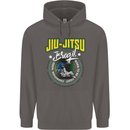 Jiu Jitsu Brazilian MMA Mixed Martial Arts Mens 80% Cotton Hoodie Charcoal