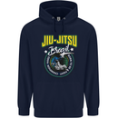 Jiu Jitsu Brazilian MMA Mixed Martial Arts Mens 80% Cotton Hoodie Navy Blue