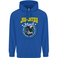 Jiu Jitsu Brazilian MMA Mixed Martial Arts Mens 80% Cotton Hoodie Royal Blue