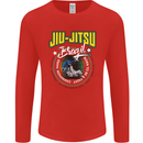 Jiu Jitsu Brazilian MMA Mixed Martial Arts Mens Long Sleeve T-Shirt Red