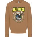 Jiu Jitsu Brazilian MMA Mixed Martial Arts Mens Sweatshirt Jumper Caramel Latte
