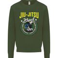 Jiu Jitsu Brazilian MMA Mixed Martial Arts Mens Sweatshirt Jumper Forest Green