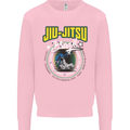 Jiu Jitsu Brazilian MMA Mixed Martial Arts Mens Sweatshirt Jumper Light Pink