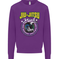 Jiu Jitsu Brazilian MMA Mixed Martial Arts Mens Sweatshirt Jumper Purple