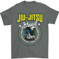 Jiu Jitsu Brazilian MMA Mixed Martial Arts Mens T-Shirt Cotton Gildan Charcoal