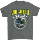 Jiu Jitsu Brazilian MMA Mixed Martial Arts Mens T-Shirt Cotton Gildan Charcoal