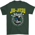 Jiu Jitsu Brazilian MMA Mixed Martial Arts Mens T-Shirt Cotton Gildan Forest Green