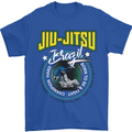 Jiu Jitsu Brazilian MMA Mixed Martial Arts Mens T-Shirt Cotton Gildan Royal Blue