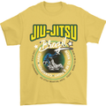 Jiu Jitsu Brazilian MMA Mixed Martial Arts Mens T-Shirt Cotton Gildan Yellow