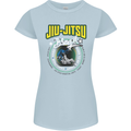 Jiu Jitsu Brazilian MMA Mixed Martial Arts Womens Petite Cut T-Shirt Light Blue