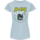 Jiu Jitsu Brazilian MMA Mixed Martial Arts Womens Petite Cut T-Shirt Light Blue