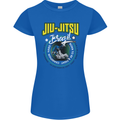Jiu Jitsu Brazilian MMA Mixed Martial Arts Womens Petite Cut T-Shirt Royal Blue