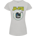 Jiu Jitsu Brazilian MMA Mixed Martial Arts Womens Petite Cut T-Shirt Sports Grey