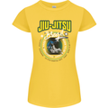 Jiu Jitsu Brazilian MMA Mixed Martial Arts Womens Petite Cut T-Shirt Yellow