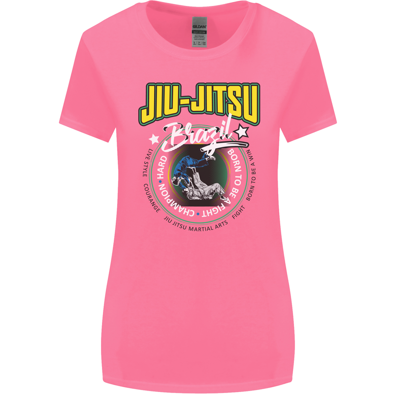 Jiu Jitsu Brazilian MMA Mixed Martial Arts Womens Wider Cut T-Shirt Azalea