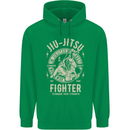 Jiu Jitsu Fighter Mixed Martial Arts MMA Childrens Kids Hoodie Irish Green
