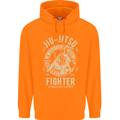 Jiu Jitsu Fighter Mixed Martial Arts MMA Childrens Kids Hoodie Orange
