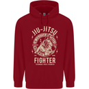 Jiu Jitsu Fighter Mixed Martial Arts MMA Childrens Kids Hoodie Red