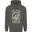 Jiu Jitsu Fighter Mixed Martial Arts MMA Childrens Kids Hoodie Storm Grey