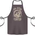 Jiu Jitsu Fighter Mixed Martial Arts MMA Cotton Apron 100% Organic Dark Grey