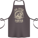 Jiu Jitsu Fighter Mixed Martial Arts MMA Cotton Apron 100% Organic Dark Grey