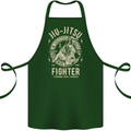 Jiu Jitsu Fighter Mixed Martial Arts MMA Cotton Apron 100% Organic Forest Green