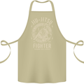 Jiu Jitsu Fighter Mixed Martial Arts MMA Cotton Apron 100% Organic Khaki