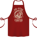 Jiu Jitsu Fighter Mixed Martial Arts MMA Cotton Apron 100% Organic Maroon