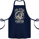 Jiu Jitsu Fighter Mixed Martial Arts MMA Cotton Apron 100% Organic Navy Blue