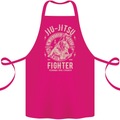 Jiu Jitsu Fighter Mixed Martial Arts MMA Cotton Apron 100% Organic Pink