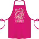Jiu Jitsu Fighter Mixed Martial Arts MMA Cotton Apron 100% Organic Pink
