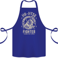 Jiu Jitsu Fighter Mixed Martial Arts MMA Cotton Apron 100% Organic Royal Blue