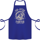 Jiu Jitsu Fighter Mixed Martial Arts MMA Cotton Apron 100% Organic Royal Blue