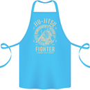 Jiu Jitsu Fighter Mixed Martial Arts MMA Cotton Apron 100% Organic Turquoise