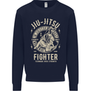 Jiu Jitsu Fighter Mixed Martial Arts MMA Kids Sweatshirt Jumper Navy Blue