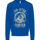 Jiu Jitsu Fighter Mixed Martial Arts MMA Kids Sweatshirt Jumper Royal Blue