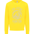 Jiu Jitsu Fighter Mixed Martial Arts MMA Kids Sweatshirt Jumper Yellow