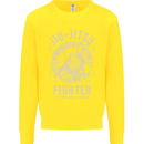 Jiu Jitsu Fighter Mixed Martial Arts MMA Kids Sweatshirt Jumper Yellow