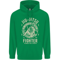 Jiu Jitsu Fighter Mixed Martial Arts MMA Mens 80% Cotton Hoodie Irish Green