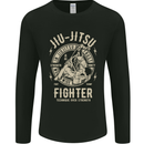 Jiu Jitsu Fighter Mixed Martial Arts MMA Mens Long Sleeve T-Shirt Black