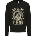 Jiu Jitsu Fighter Mixed Martial Arts MMA Mens Sweatshirt Jumper Black
