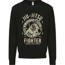 Jiu Jitsu Fighter Mixed Martial Arts MMA Mens Sweatshirt Jumper Black