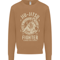 Jiu Jitsu Fighter Mixed Martial Arts MMA Mens Sweatshirt Jumper Caramel Latte