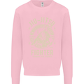 Jiu Jitsu Fighter Mixed Martial Arts MMA Mens Sweatshirt Jumper Light Pink