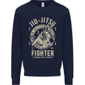 Jiu Jitsu Fighter Mixed Martial Arts MMA Mens Sweatshirt Jumper Navy Blue