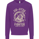 Jiu Jitsu Fighter Mixed Martial Arts MMA Mens Sweatshirt Jumper Purple