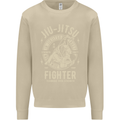 Jiu Jitsu Fighter Mixed Martial Arts MMA Mens Sweatshirt Jumper Sand