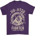 Jiu Jitsu Fighter Mixed Martial Arts MMA Mens T-Shirt Cotton Gildan Purple