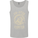 Jiu Jitsu Fighter Mixed Martial Arts MMA Mens Vest Tank Top Sports Grey